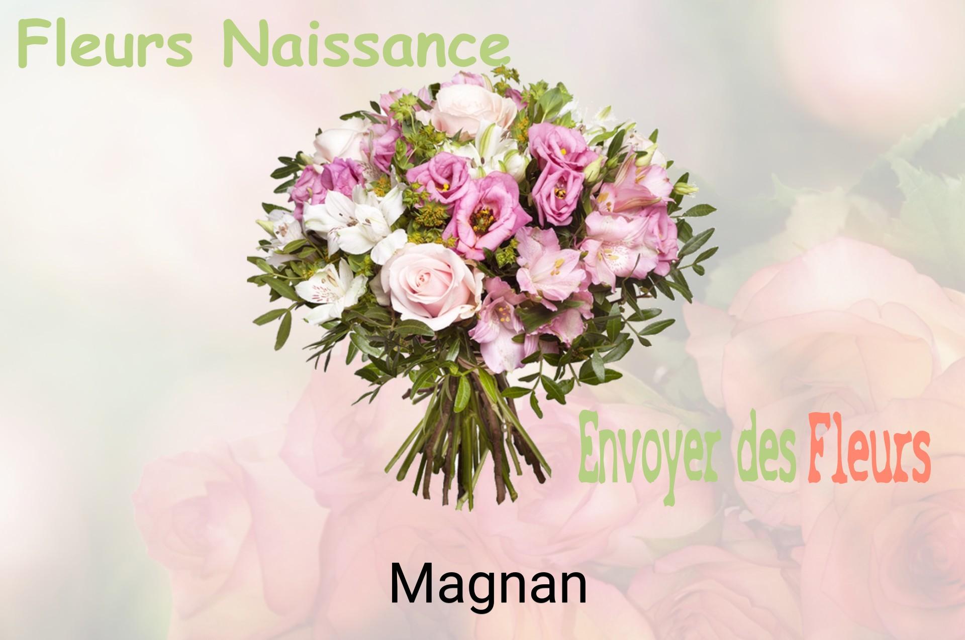 Bouquet de fleurs de naissance livré à Magnan